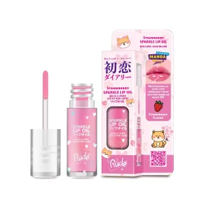 Rude Cosmetics - Manga Sparkle Lip Oil - Strawberry