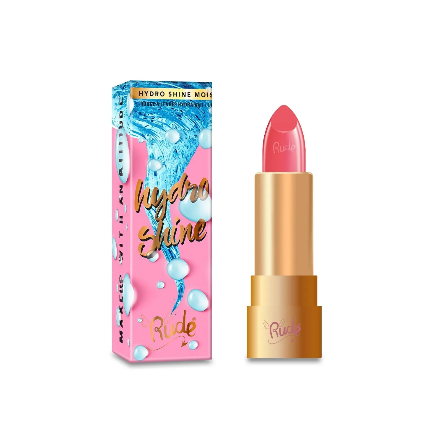 Rude - Hydro Shine Moisturizing Lipstick - French Pink
