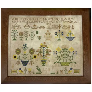 SamBrie Stitches Designs | Flowers & Crowns (Market Exclusive) Reproduction Sampler MARKET 2024