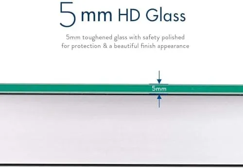 SANIF® Rectangular Led Mirror for Bathroom, Badroom, Dressing || Living Room and Wash Basin || 3 Colour Options with Adjustable || Size - 18X24 Inch, Frameless
