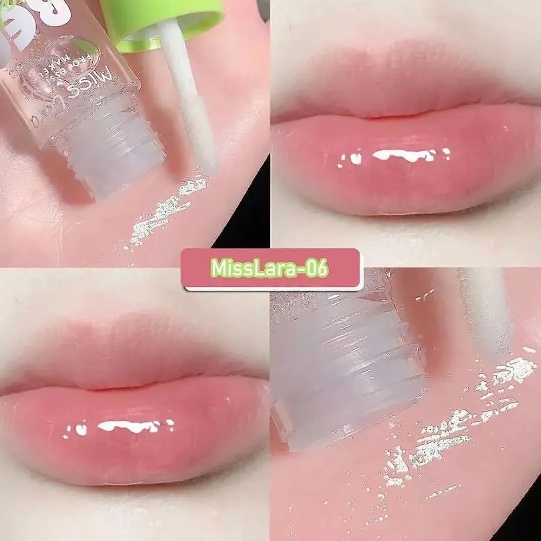 Shiny Lipgloss Moisturizing Crystal Jelly Glitter Stain Lip Oil Plumping Translucent Lip Glaze Makeup Clear Liquid Lipgloss