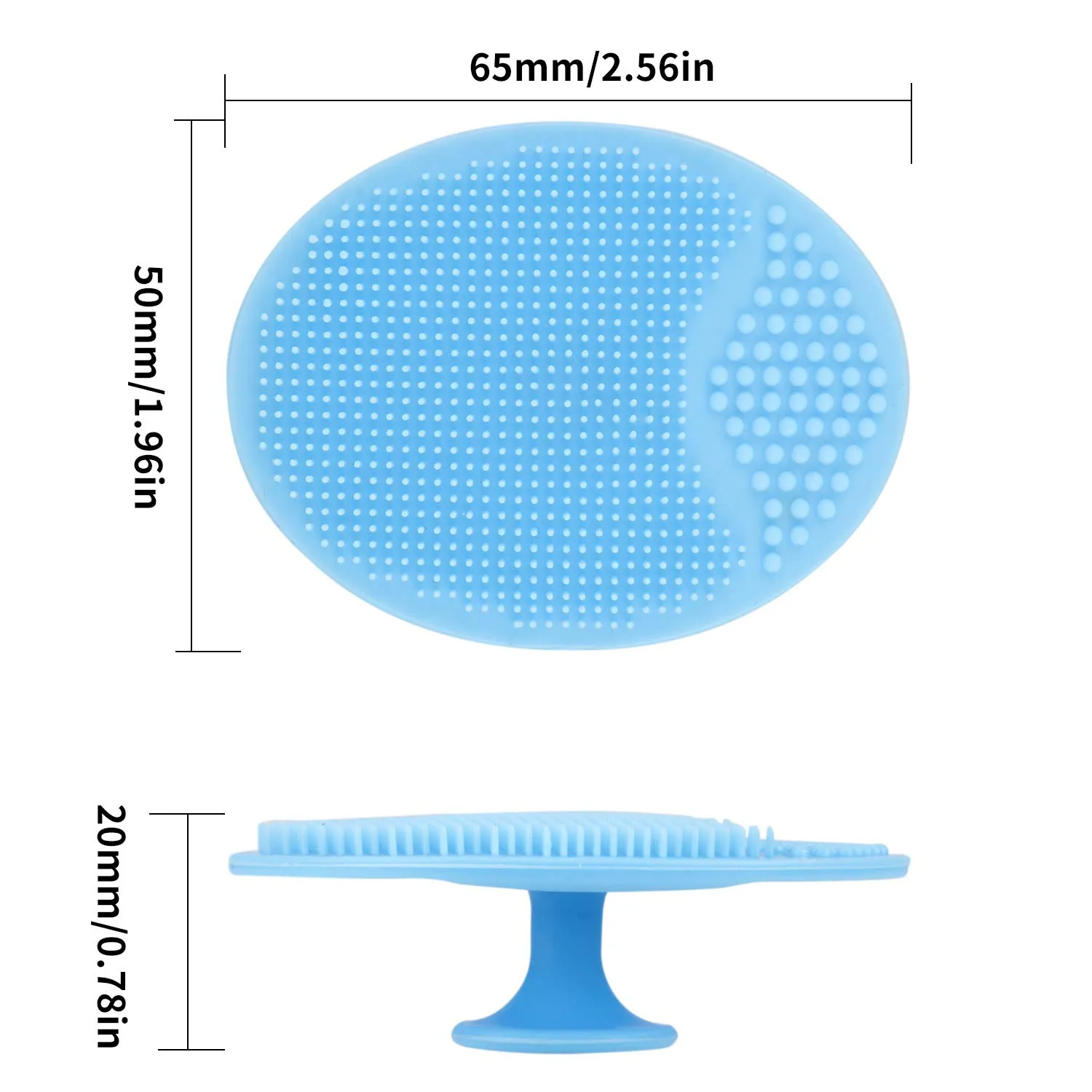 Silicone Face Scrubbers Exfoliator Brush-Facial Cleansing Brush Blackhead Scrubber Exfoliating Brush-Facial Cleansing Pads Precision Pore Cleansing Pad Acne Blackheads Removing Face Brush-2 Pack