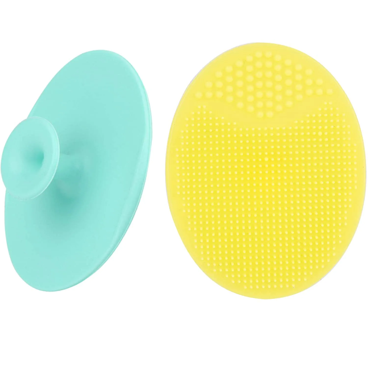 Silicone Face Scrubbers Exfoliator Brush-Facial Cleansing Brush Blackhead Scrubber Exfoliating Brush-Facial Cleansing Pads Precision Pore Cleansing Pad Acne Blackheads Removing Face Brush-2 Pack