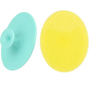 Silicone Face Scrubbers Exfoliator Brush-Facial Cleansing Brush Blackhead Scrubber Exfoliating Brush-Facial Cleansing Pads Precision Pore Cleansing Pad Acne Blackheads Removing Face Brush-2 Pack