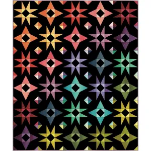 Texas Starlight Black Quilt Kit