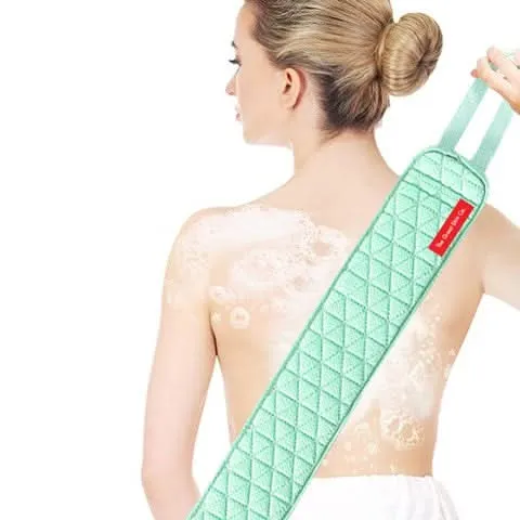 TGC Luxury Deep Cleansing and Exfoliating Back Scrub Belt (Green)